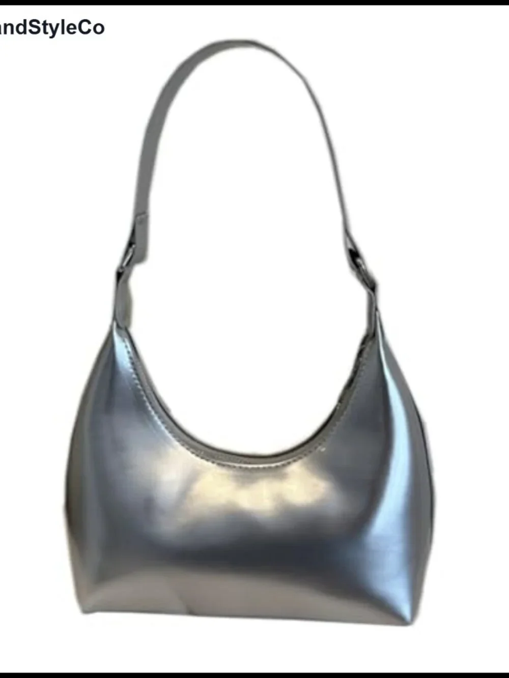 Patent Leather Hobo Bag Crescent Shoulder Bag Small Tote Satchel Purse